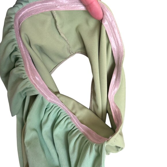 Green Halter Plunge Bodysuit Womens Size S - Picture 6 of 6